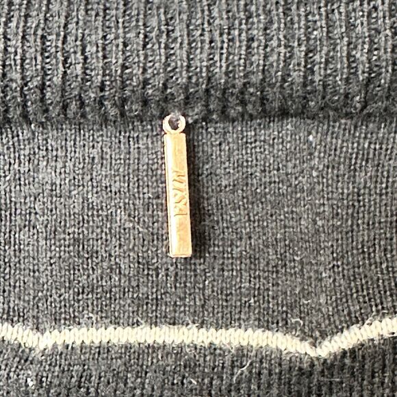 Misa Los Angeles XS striped cotton silk blend black sweater - Picture 8 of 8